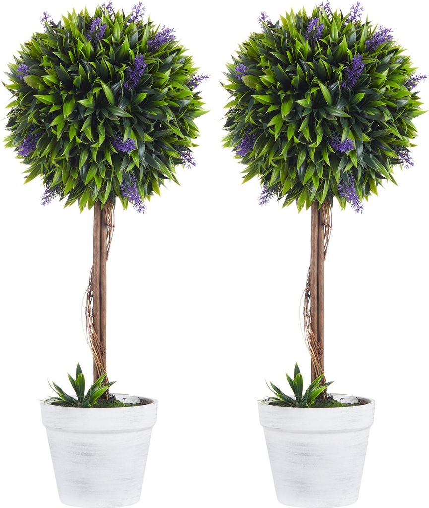 Kunstpflanze Lavendel 2er-Set Künstliche Pflanzen, 60 cm Produktbild 