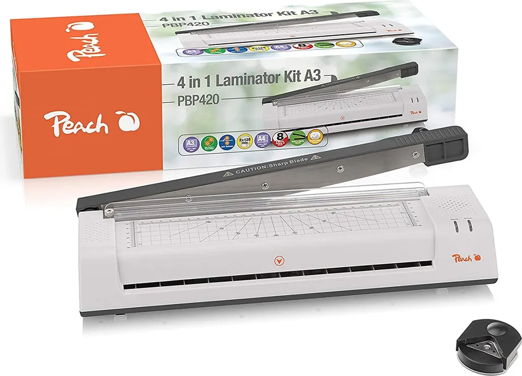 Laminatore Peach PBP420 Laminatore 4 in 1 A3 e taglierina A4 PBP420