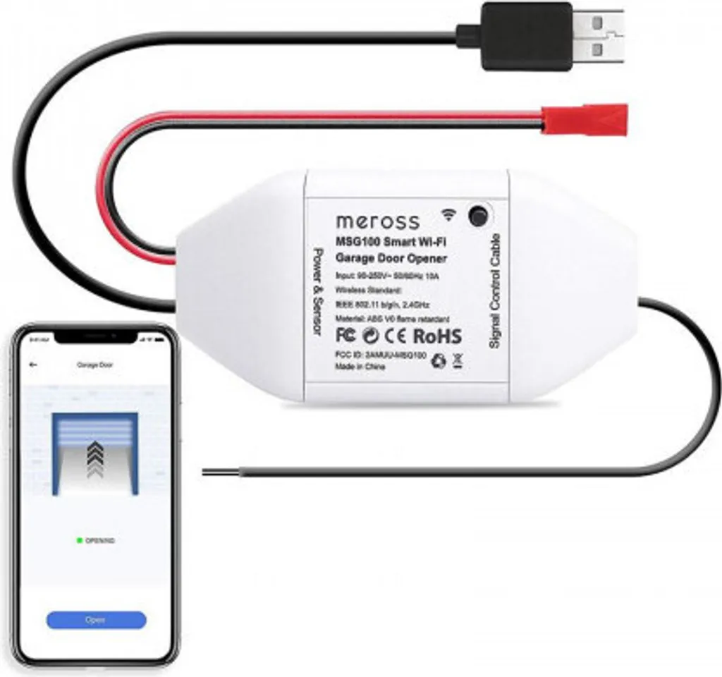 Meross MSG100 Interrupteur WIFI de Garage Intelligent avec Commande App