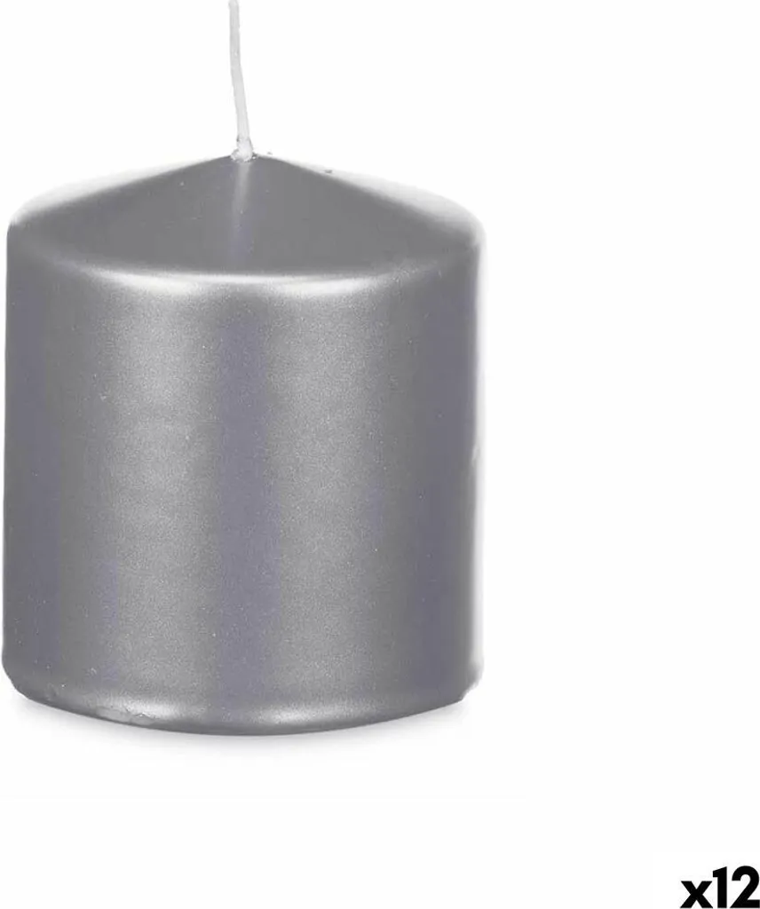 Candela Acorde argento 9 x 10 x 9 cm (12 unità)