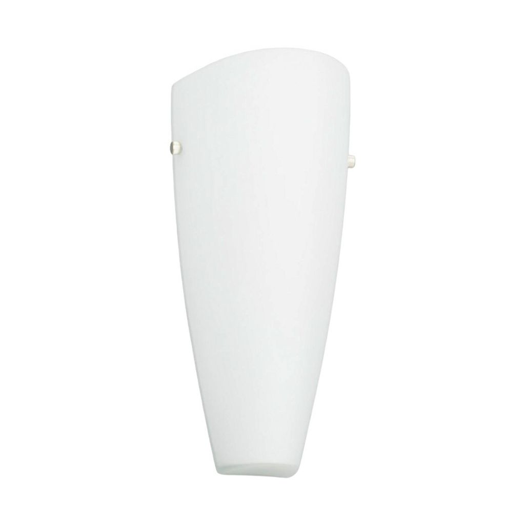 Lindby Wandleuchte Hermine, weiß, Glas, Höhe 30cm, E27