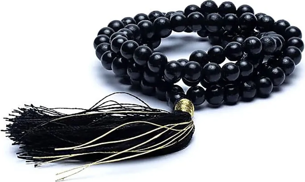 Mala de Yoga Shungite 108 Perles 6mm pour Méditation et Ancrage Zen