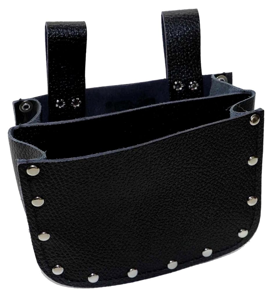 Nageltasche doppelt oben offen Zubehör Dachdecker aus Leder