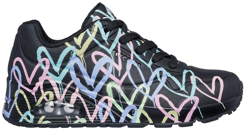 Skechers Uno Spread The Love Schwarz BPTQ Größe EU 36 Produktbild 