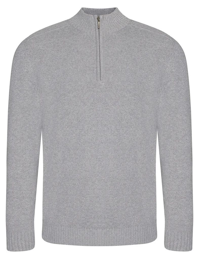 Ecologie - "Wakhan" Sweatshirt für Damen, mit kurzem Reißverschluss, Nachhaltig LT3930 (XL) (Grau meliert)