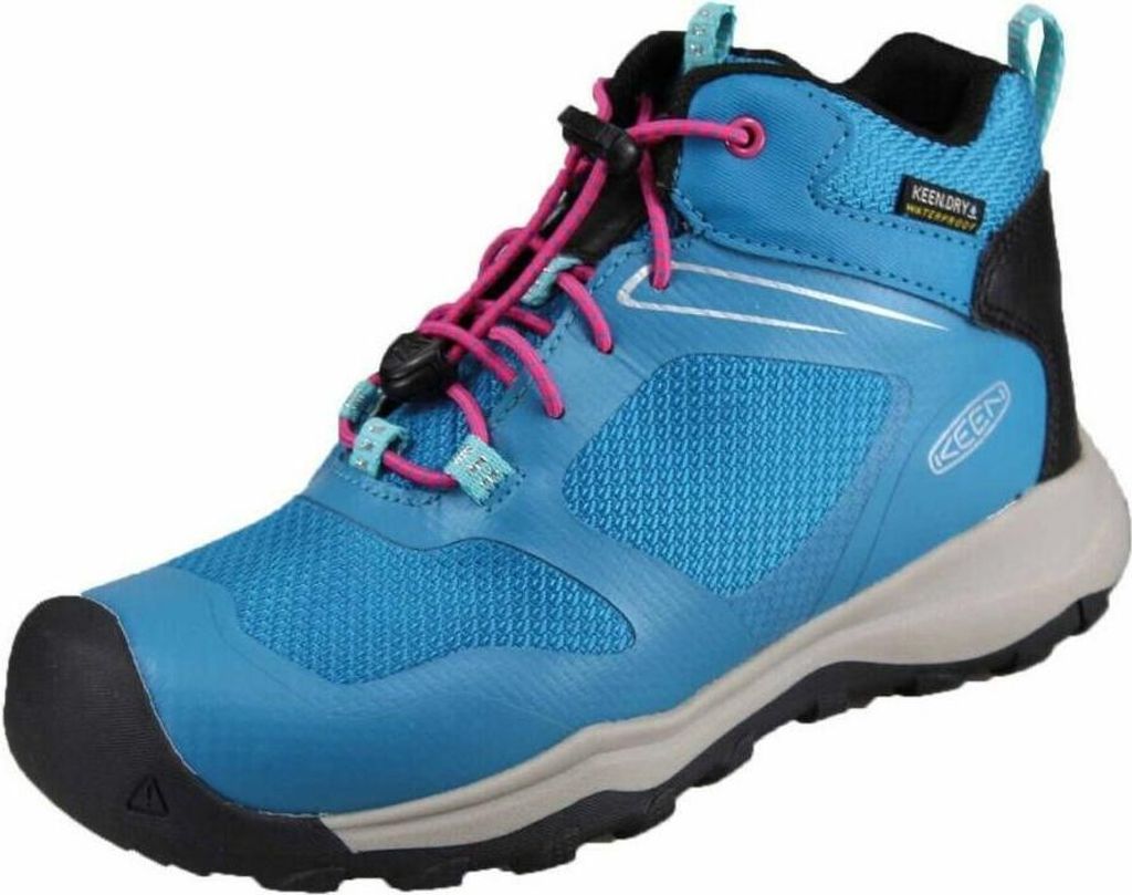 Kinderschuhe keen jr wanduro mid wp fjord blau/fuchsia lila blau 32-33
