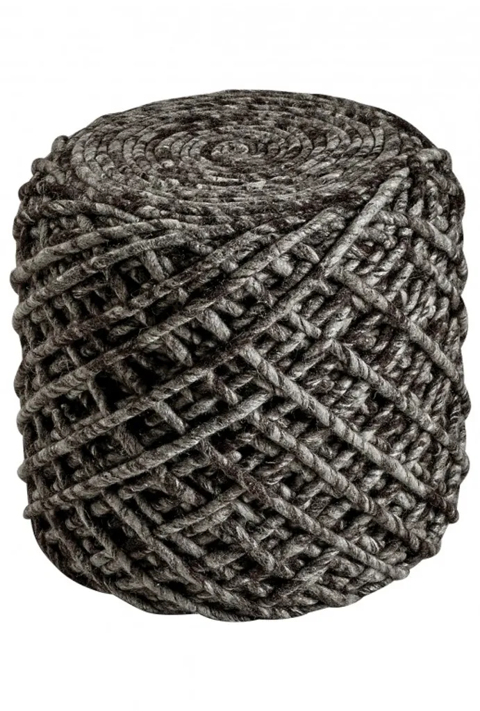 Pouf de relaxation pour petit espace : assise gain de place marron