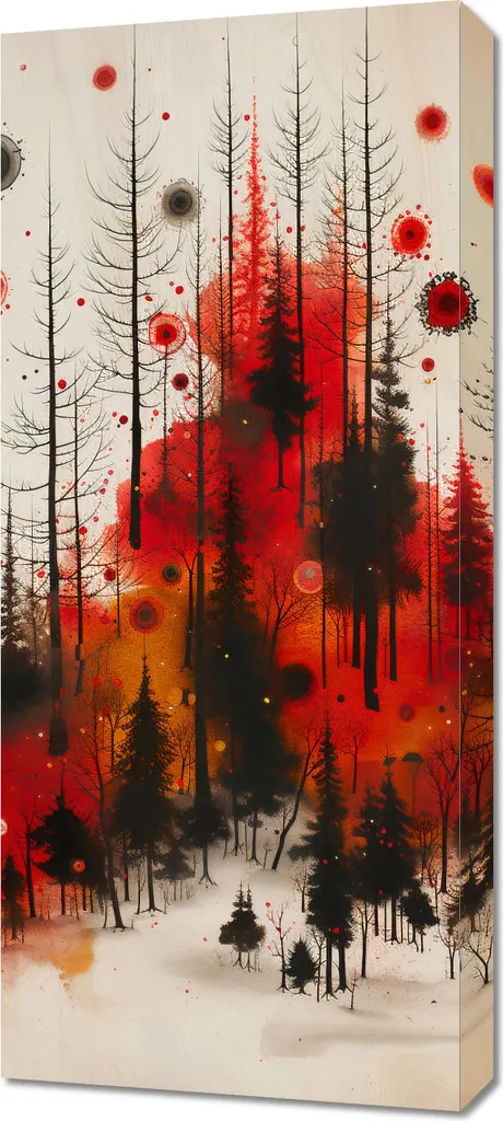 Image 40 x 90 cm Lumière dans l'obscurité - Décoration Murale Zen