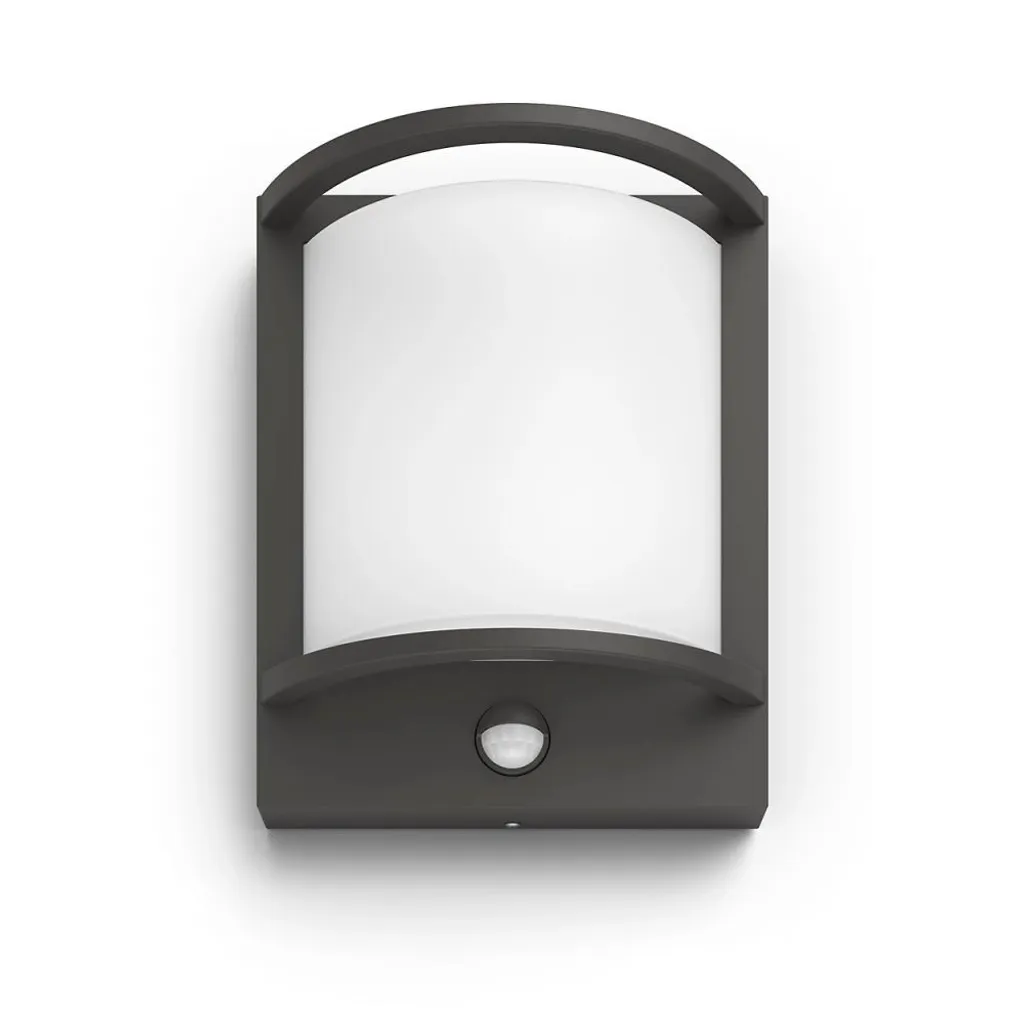 Applique Murale Extérieure LED Philips Samondra IP44 Design Anthracite