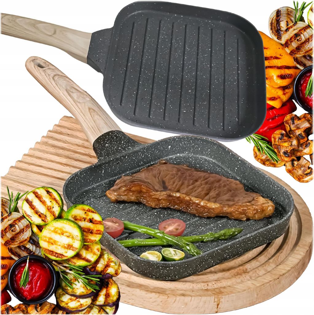 BREAKFAST Grillpfanne für Spiegeleier, antihaftbeschichtet, Induktion