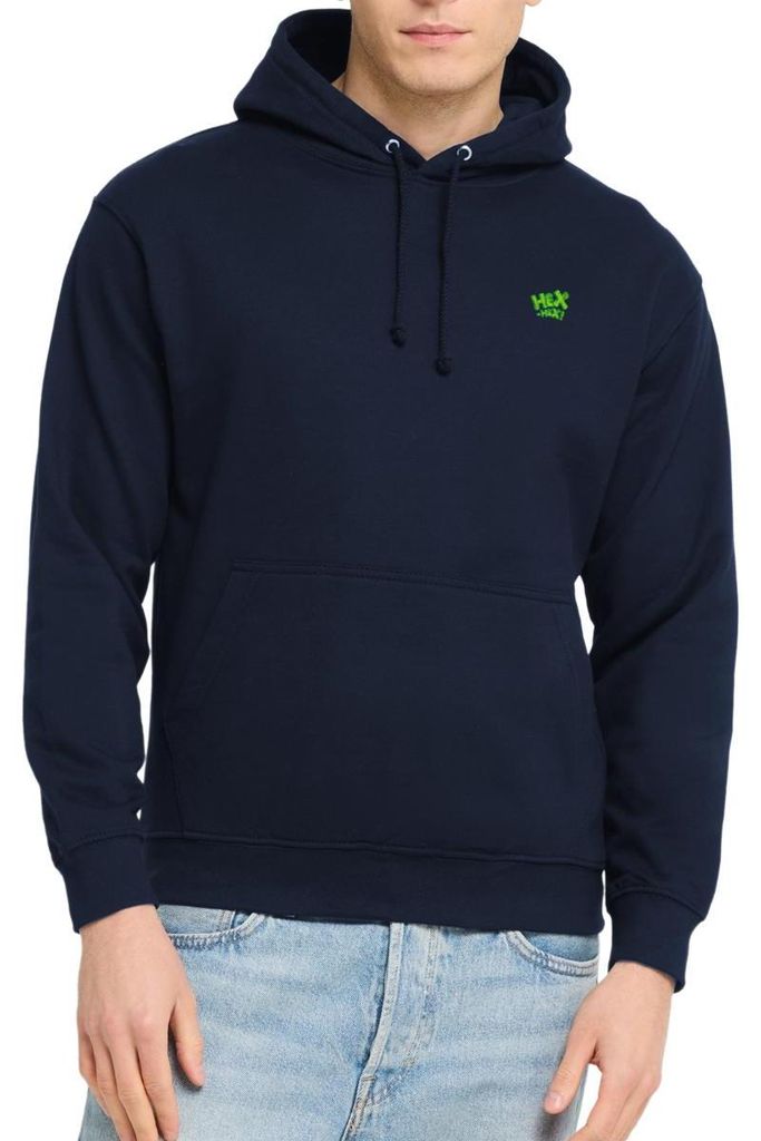 Spreadshirt Bibi Blocksberg Hex Hex Grün Stick Uni Hoodie, 3XL, Navy
