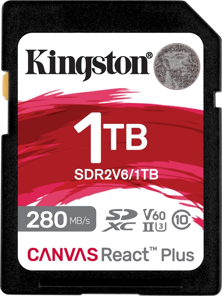 Kingston Canvas React Plus 1 TB SDXC, Speicherkarte, (UHS-II U3, Class