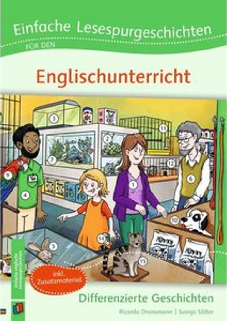 Einfache Lesespurgeschichten für den Englischunterricht Image du produit 