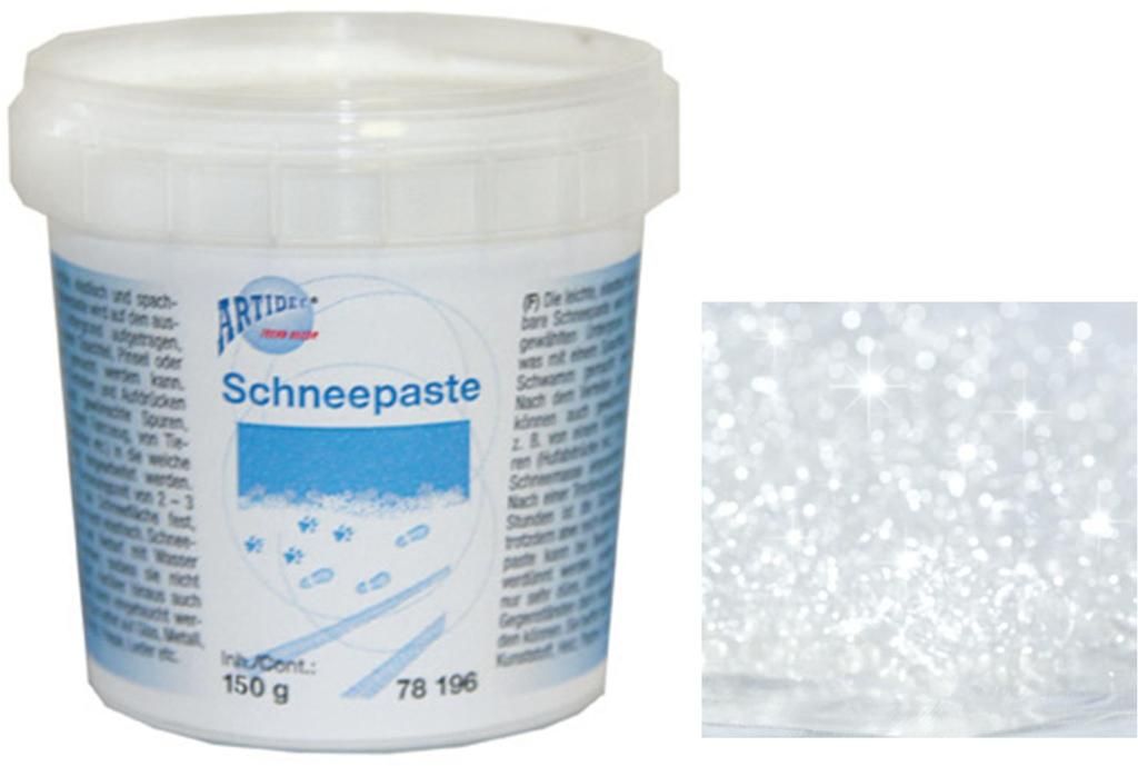 CREARTEC Schneepaste mit Glitzereffekt in Weiß - Inhalt Produktbild 
