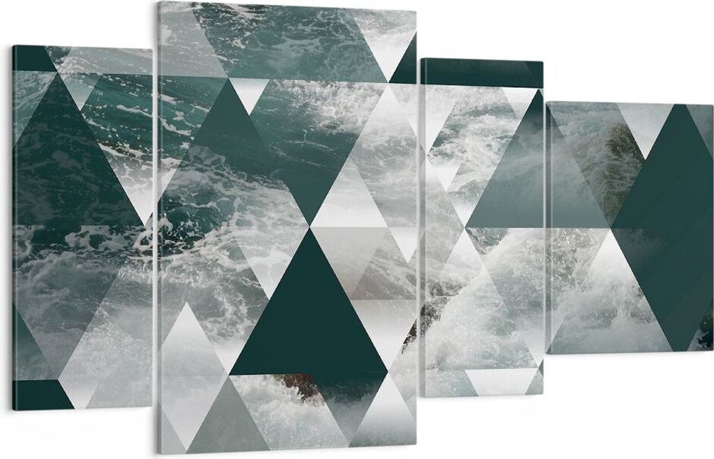 Bild auf Leinwand - Leinwandbild - Abstraktion modern - 120x70cm - Wand Bild - Wanddeko - Leinwanddruck - Bilder - Kunstdruck - Wanddekoration - Le...