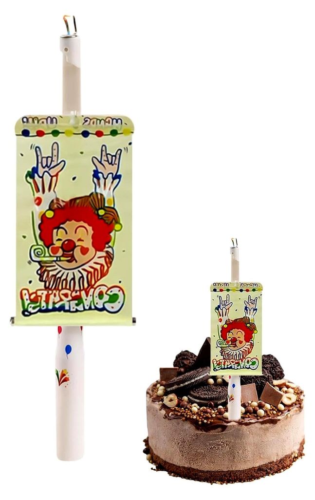 Banner-Geburtstagskerze für Kinderpartys