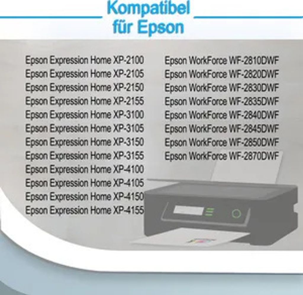 4er Pack Druckerpatronen 603 603XL kompatibel mit Epson XP-4100