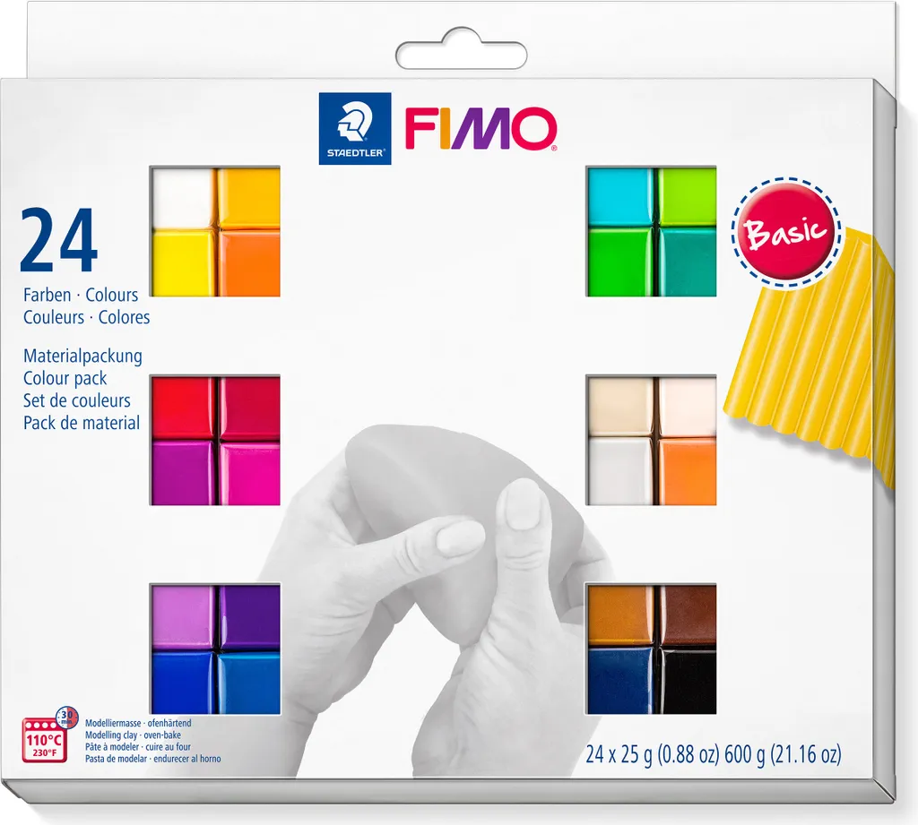Pâte FIMO soft MP BaC 17 x 235 x 215 mm - Bloc Malaxage Facile