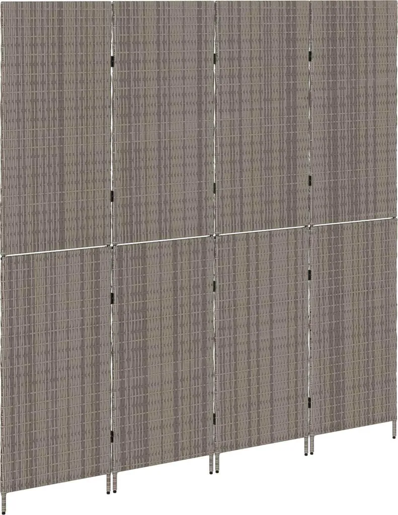 Séparer une pièce sans travaux : Cloison Gris 195x180 cm Poly-Rattan