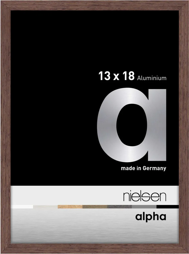 Cornice Nielsen Alpha 13x18 cm Alluminio Wengé | Qualità Professionale - 2