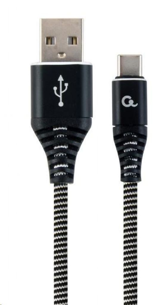 Gembird CC-USB2B-AMCM-2M-BW, 2 m, USB A, USB C, USB 2.0, Obrázek produktu 