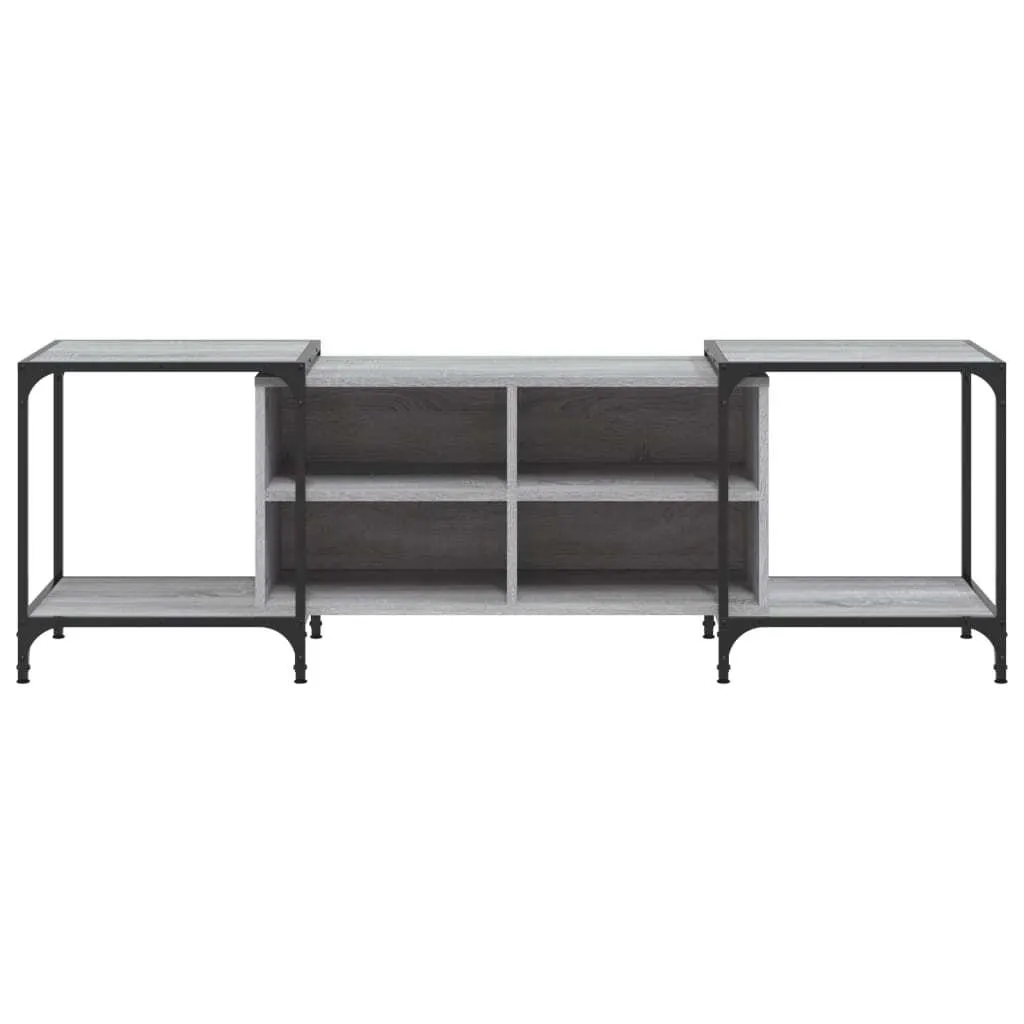 Mobile Porta TV Maison Exclusive Grigio Sonoma 153cm | Legno Robusto - 4