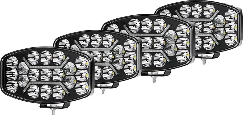 Pack de 4 Lumières LED Étanche IP65 avec Longue Durée de Vie Lumineuse