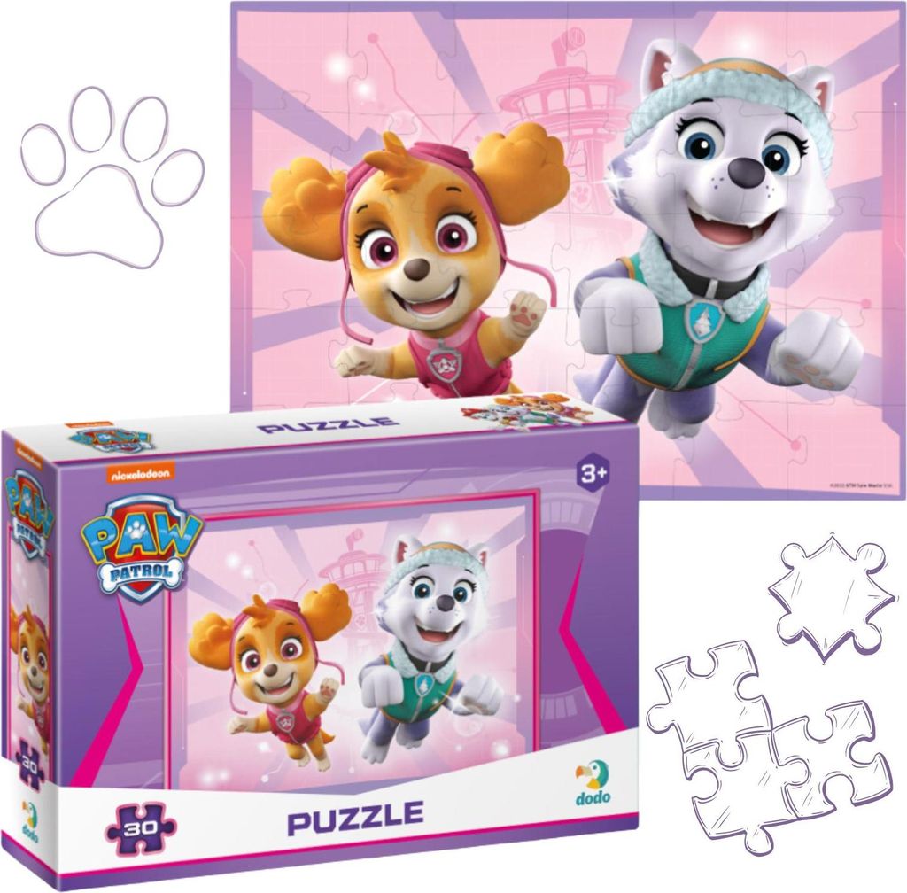 Puzzle Psi Patrol Paw Patrol 30 Elemetów Układanka Kolorowa Zdjęcie produktu 