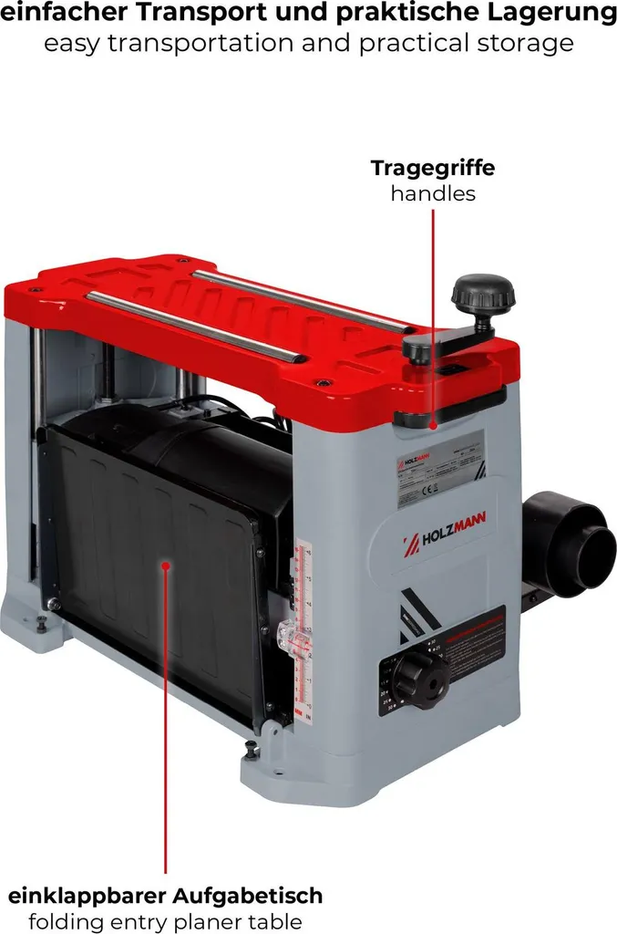 Holzmann DHM330 Raboteuse avec Table de Précision et Entraînement Auto - 2