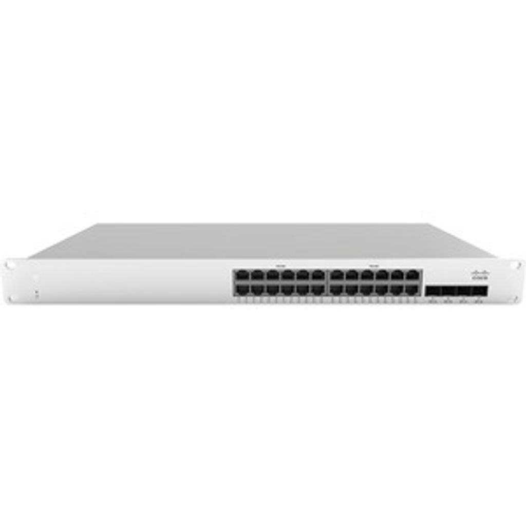 Cisco Meraki MS210-24P-HW, Managed, Gigabit Ethernet (10/100/1000), Power over Ethernet (PoE), Rack-Einbau, 1U