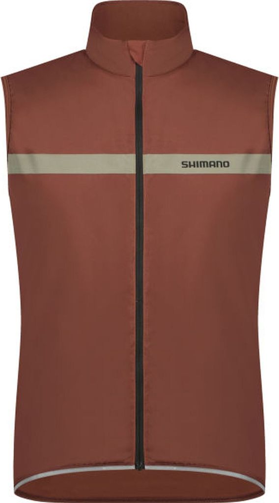 Shimano EVOLVE Wind Vest Insulated, Mirror Brown