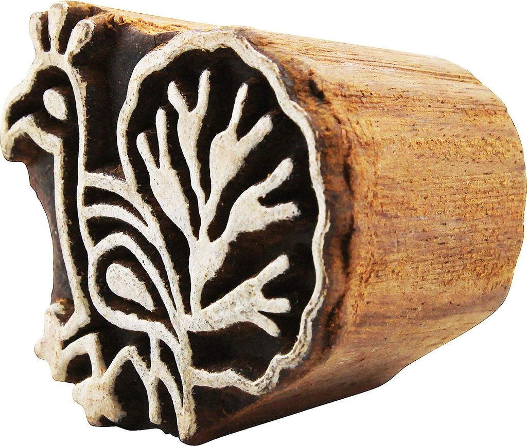 Stempel aus Holz - Pfau - 3,5 cm - Holzstempel