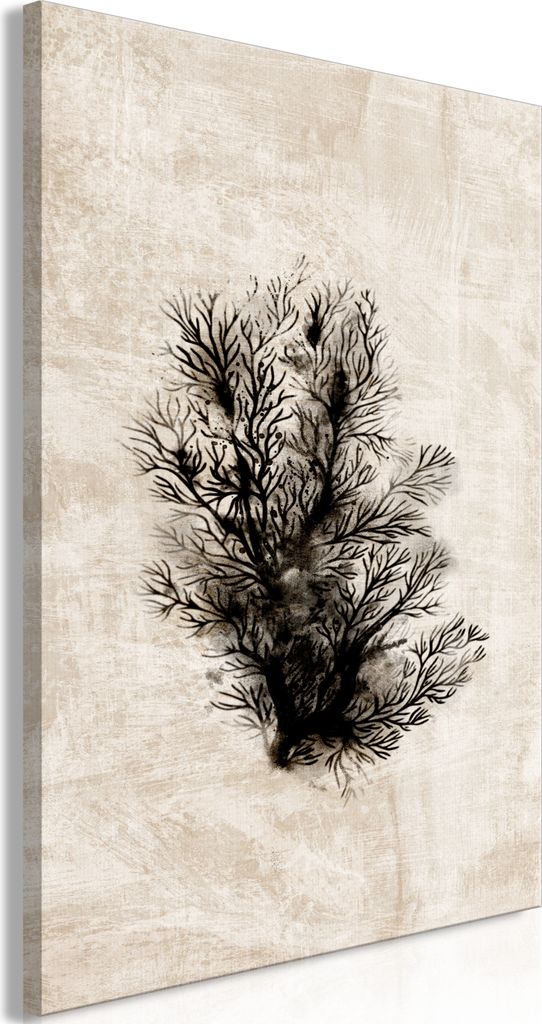 Italienischer Leinwand Leinwandbild - Oceanic Flora (1 Part) Vertical 40x60 cm Blumen b-A-0779-b-a