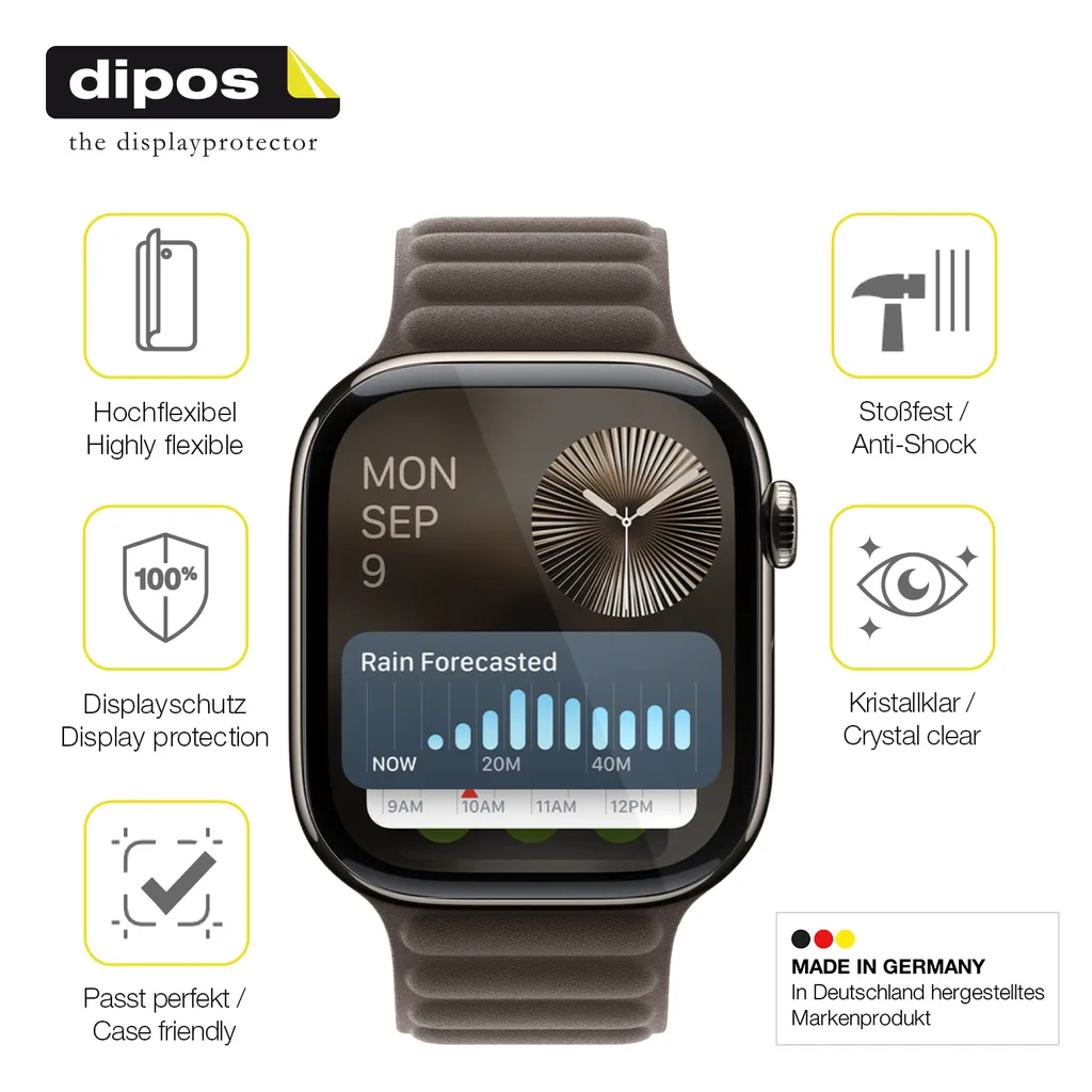 Set 2 Pellicole dipos Flex Apple Watch SE 3 44mm | Full Coverage - 7