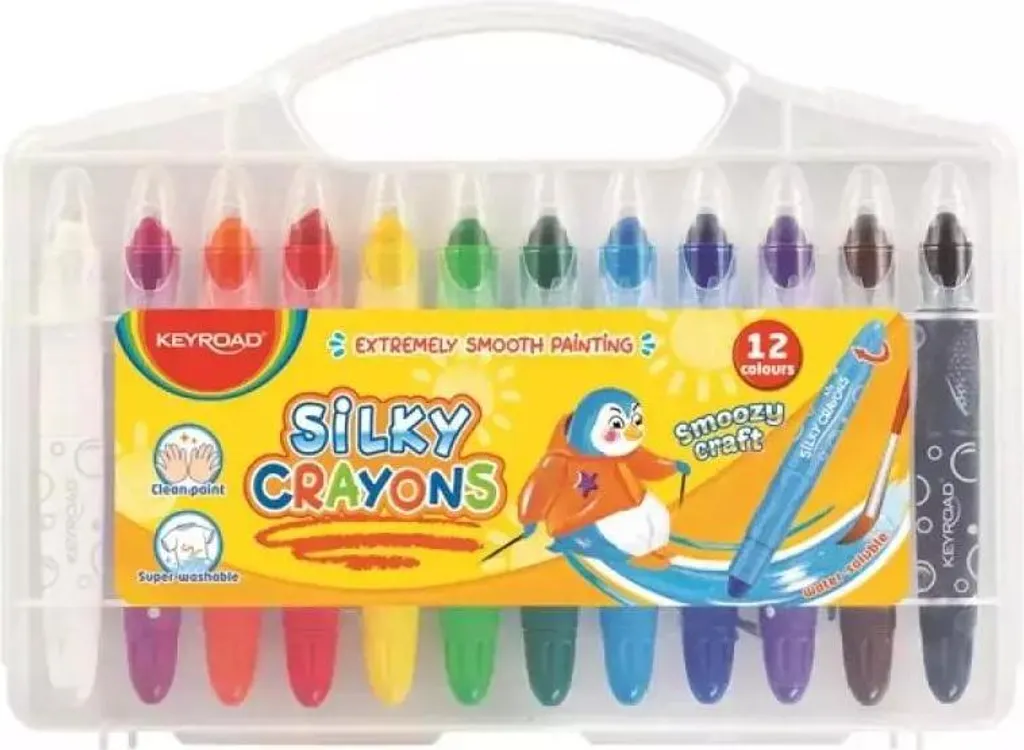 Set 12 Matite Gel Smoozy Craft Lavabili | Colori Vividi e Senza Stress
