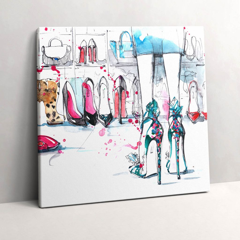 Element of femininity – Leinwandbild Wandbild – 60x60 cm – Leinwandbilder – Wandbilder – Schlafzimmer – Flur