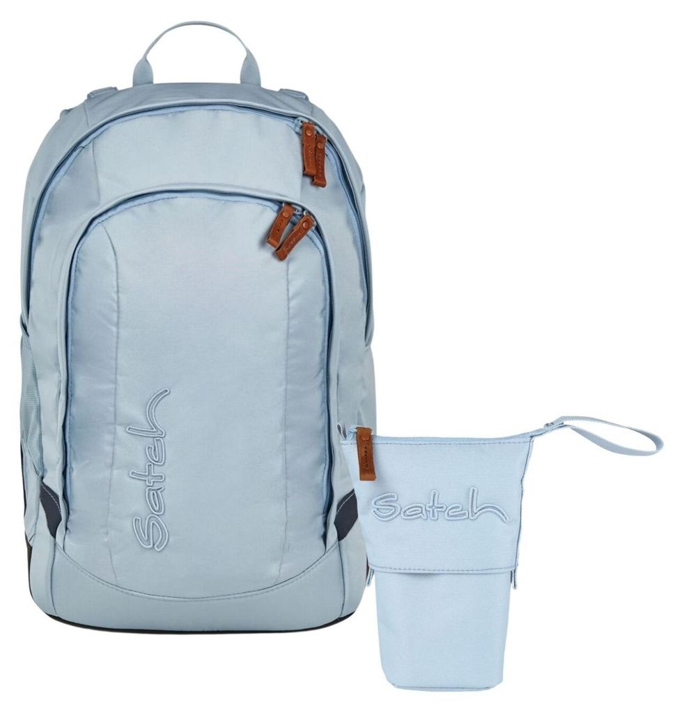 Satch, Schulrucksack-Set AIR Nordic Ice Blue 2-teilig, ab 4./5. Klasse