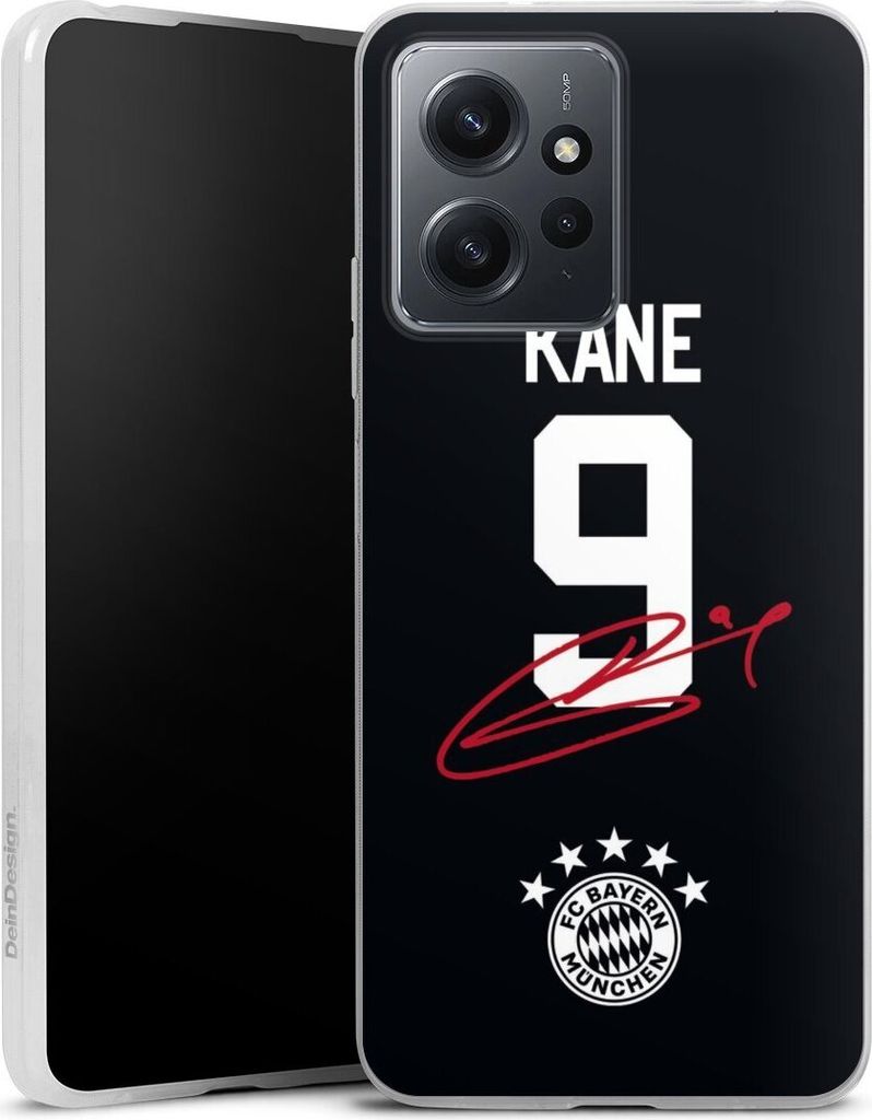 DeinDesign Slim Hülle für Xiaomi Redmi Note 12 4G Silikon Case Ultra Dünn Handyhülle FC Bayern München Trikot Harry Kane