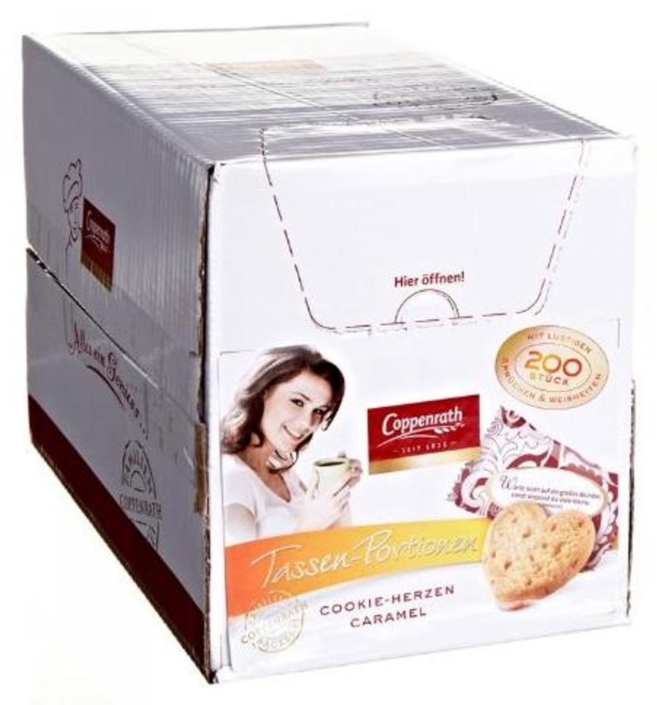 Coppenrath Cookie Hearts Caramel pakowane pojedynczo 200 Zdjęcie produktu 