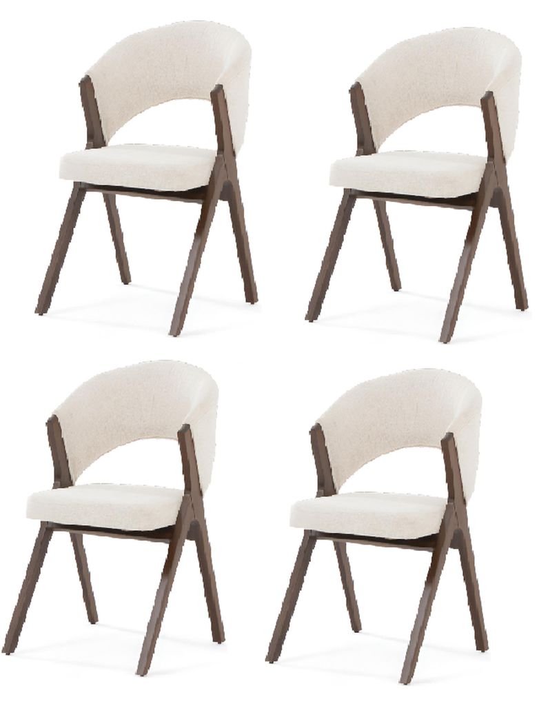 Beiges Stuhlset – Weicher Esszimmerstuhl und Küchenstuhl für Ihr Zuhause