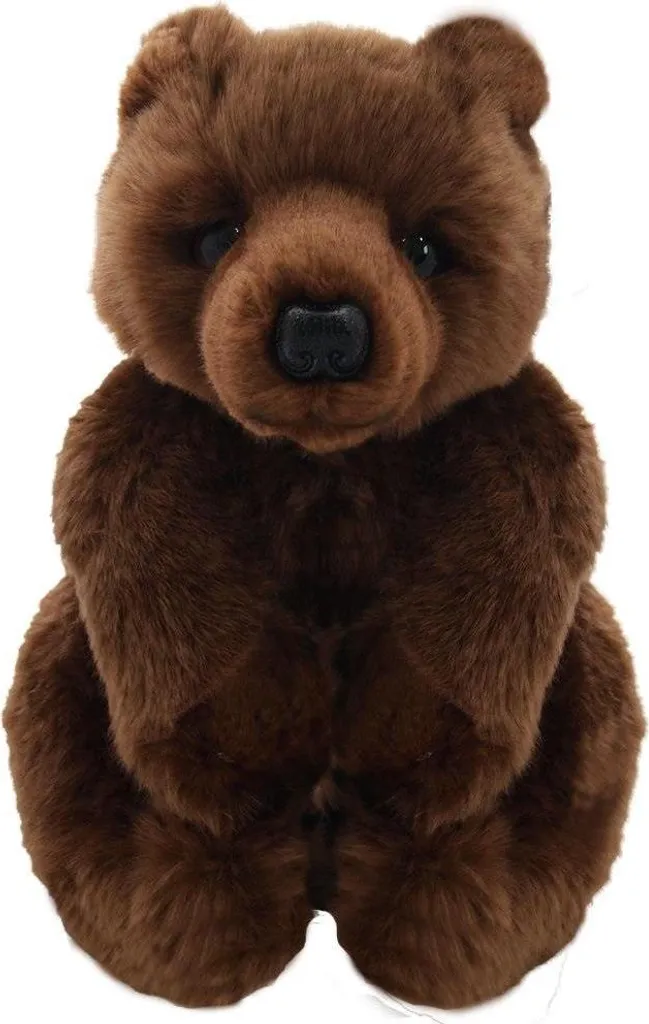 Ours brun 22cm - Cadeau de naissance idéal et peluche de voyage enfant
