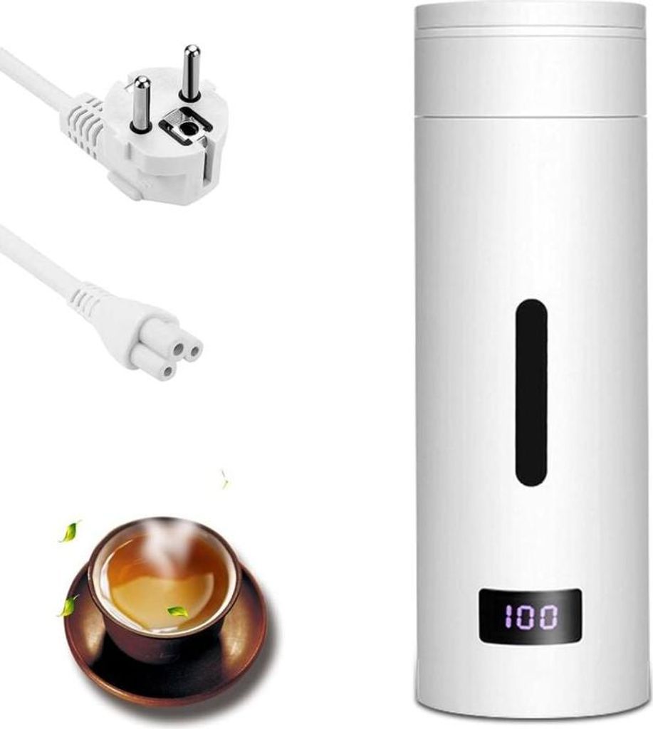 Kleiner 500-ml-Reisekessel mit Temperaturregelung und automatischer Abschaltung, Schnellkochtopf, Teekanne, Tassenwärmer, Wasserkocher für Kaffee...