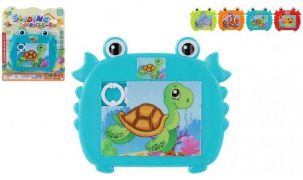 Teddies Bewegungspuzzle Tier Kunststoff 12,5x11cm - Farbenmix