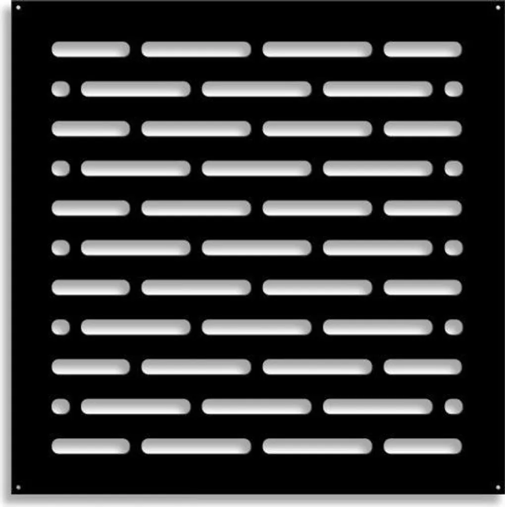 HOT DOG - Pannello in PVC traforato - Parasole 98x98 cm nero