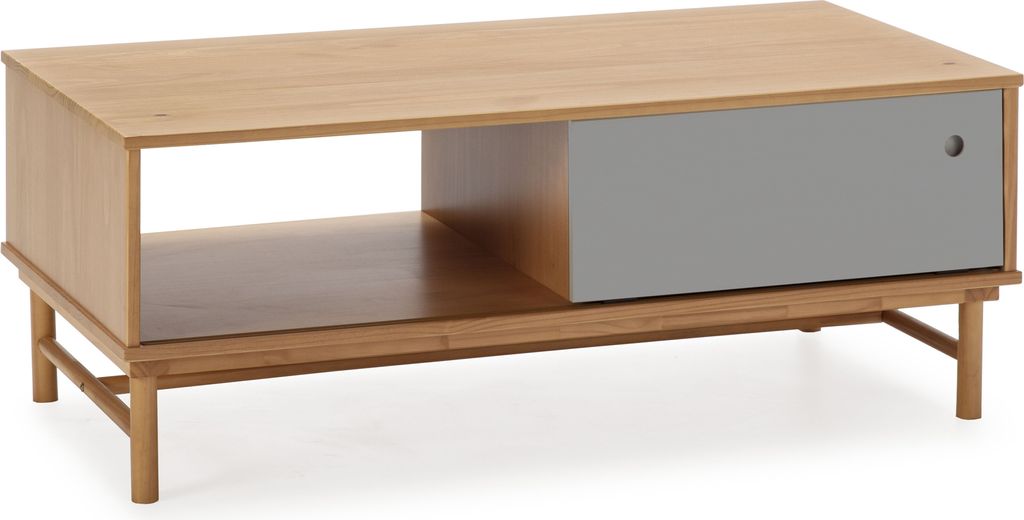Couchtisch Magnus 1 Schiebetür und 1 Öffnung, Massivholz, Produktbild 