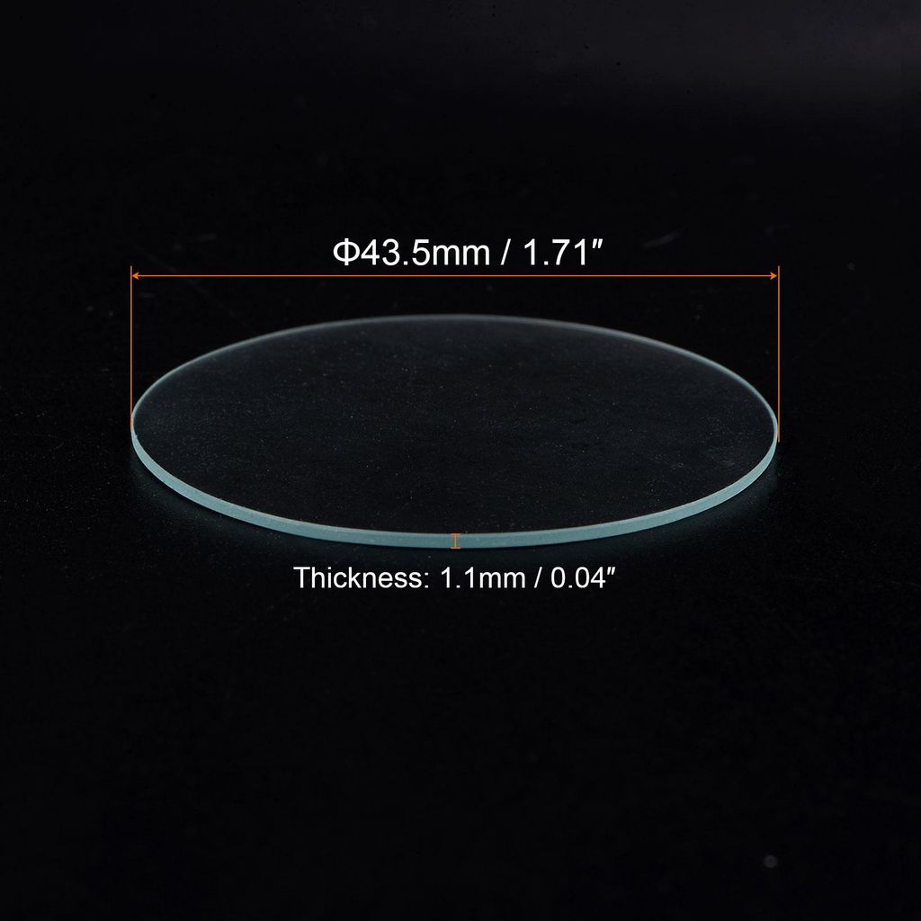 3 Stš¹ck Uhrenglas 43,5mm x 1,1mm (? x Dicke), Klar Uhr Glas Kristall Linse Doppelkuppel Runde Klarsichtglas Ersatzteile Uhrengl?ser Werkzeug fš...