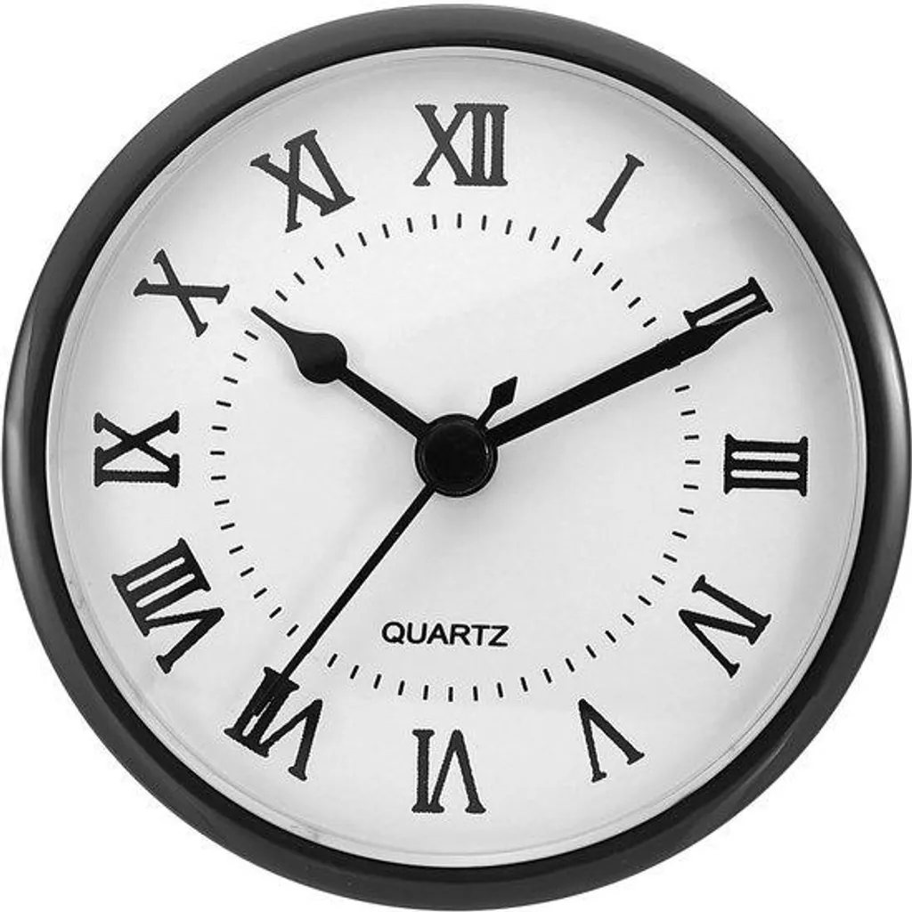 Insert d'horloge murale 90 mm à quartz et chiffres romains vintage