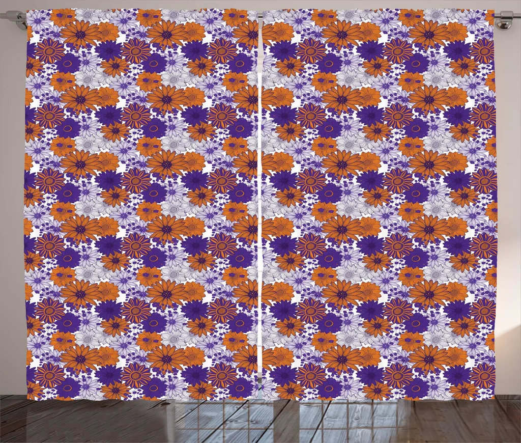 Rideaux Grands Formats pour Salon et Séjour Design Floral 280x225 cm