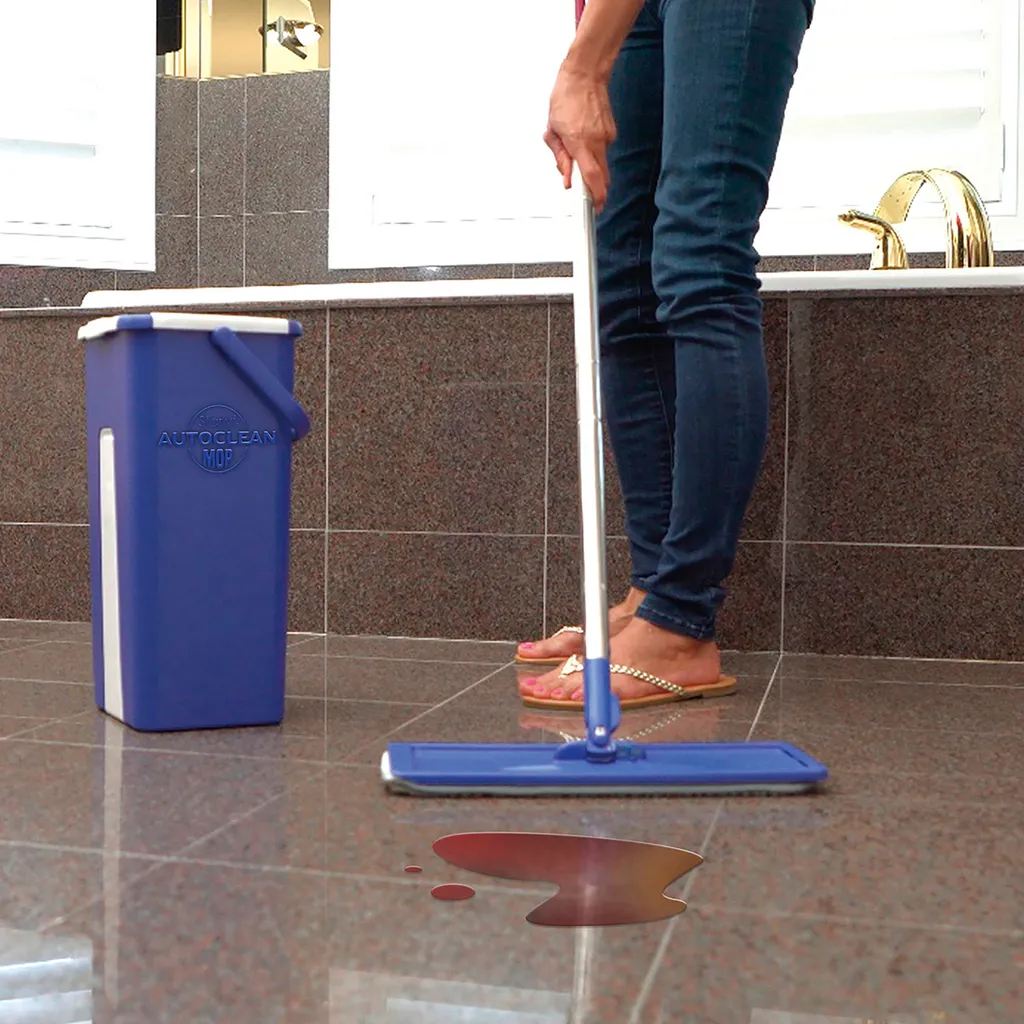 Kit lavage de sol pour parquet et carrelage avec seau autonettoyant - 14