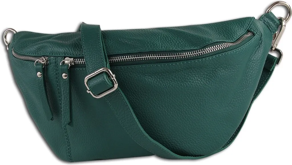 Sac banane beige en cuir Toscanto OTT820BL - Sacoche Crossbody Chic